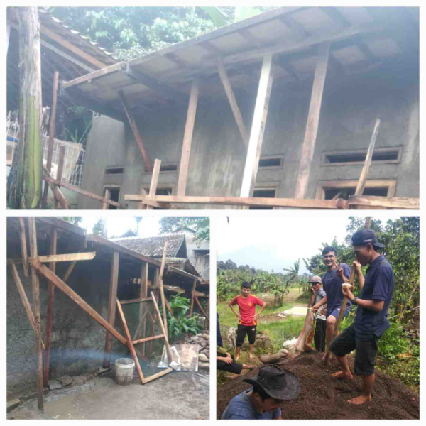 Fhoto : gotong Royong Pembangunan Pesantren 