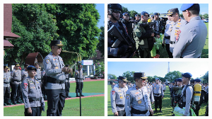 Kapolda NTB :Pimpin Apel Kesiapan Kontijensi Aman Nusa I 2026, Tekankan 6